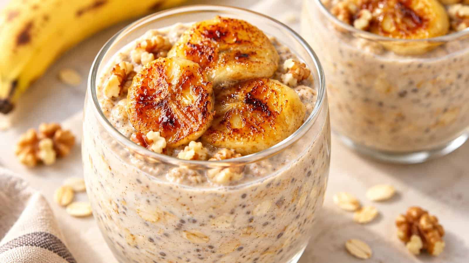 Banana Bread Overnight Oats (High-Protein)
