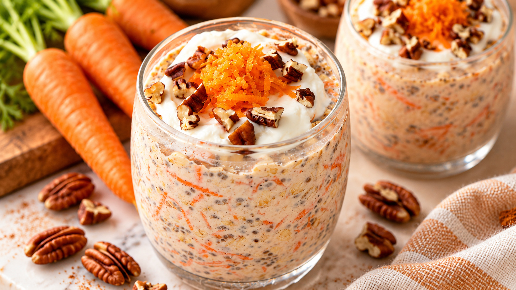 Carrot Cake Overnight OatsÂ